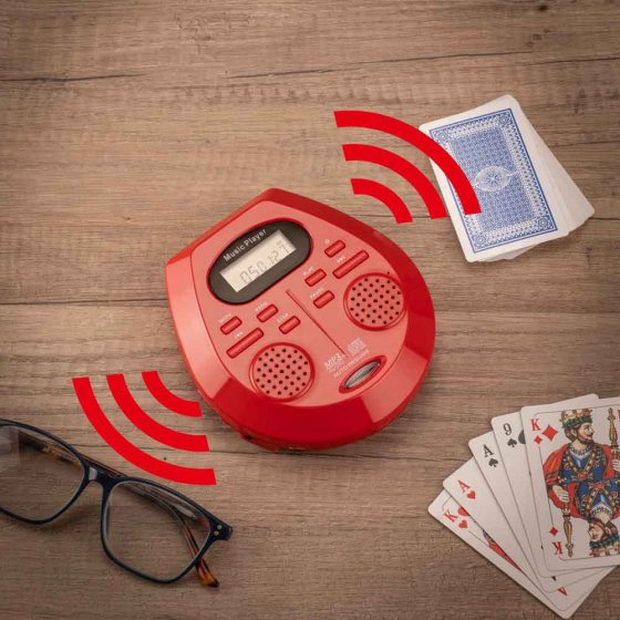 Draagbare cd-speler met stereoluidsprekers 