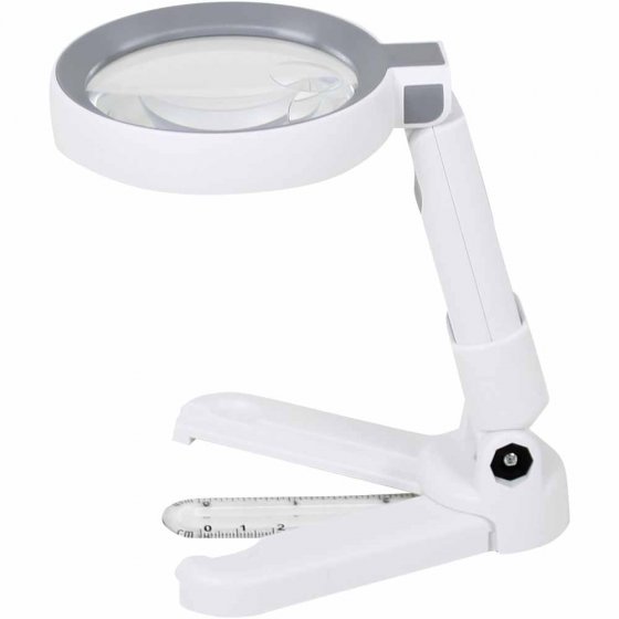 Hand- en staande loep met licht 