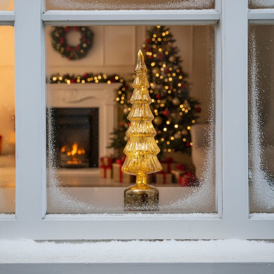 LED-glazen kerstboom