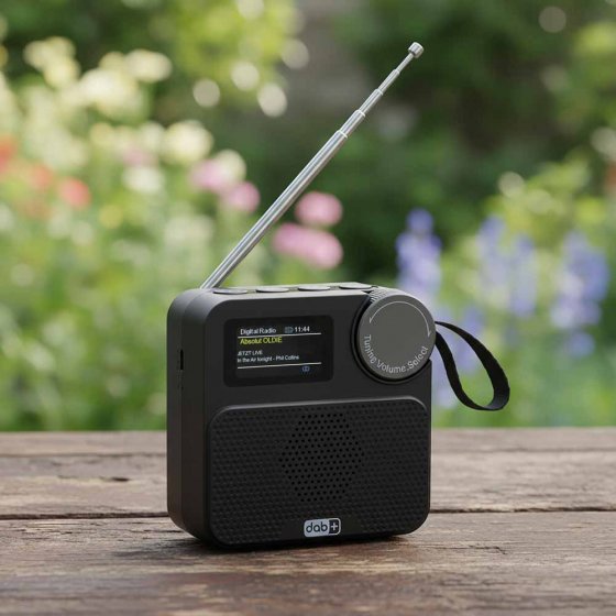 Draagbare multifunctionele DAB+ radio 