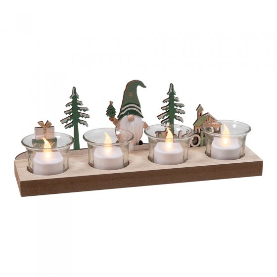 Houten kandelaars 
