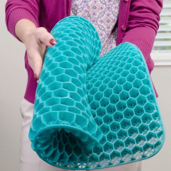 Zitkussen met honingraatstructuur