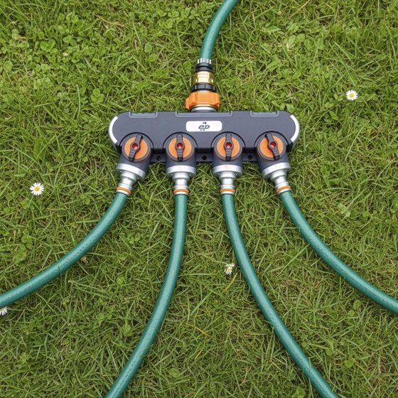 Waterkraanverdeler 4-voudig 