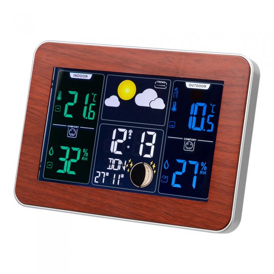 Draadloos weerstation in houtlook 