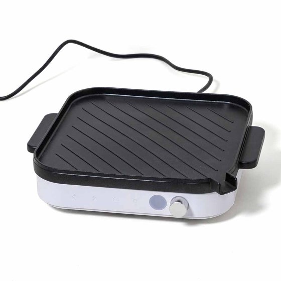 Inductiekookplaat met grillplaat 