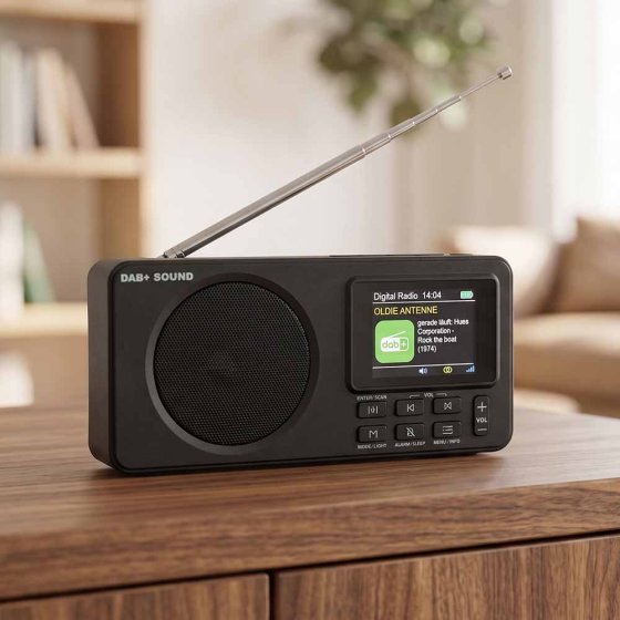 Moderne compacte DAB+-radio 