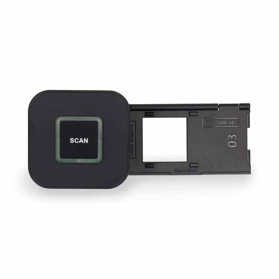 Scanner met één knop voor dia's en negatieven 