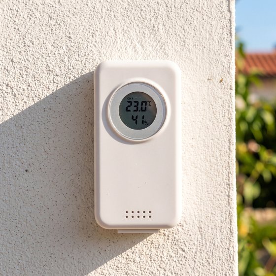 Op afstand bedienbaar weerstation met XXL-kleurendisplay 