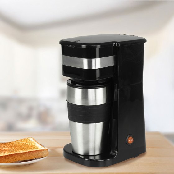 Koffiezetapparaat voor één kopje met reisbeker 