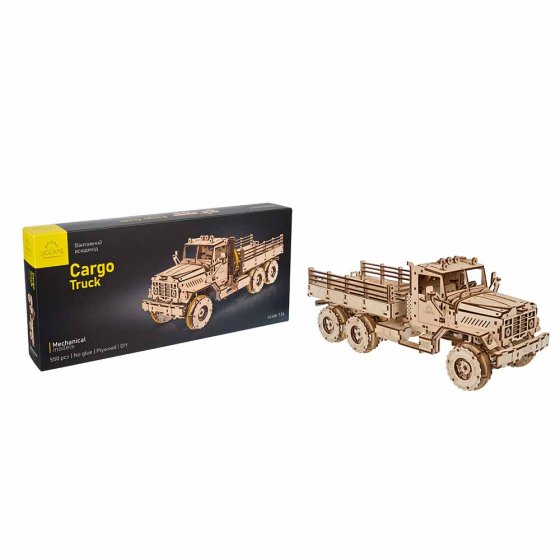 Houten vrachtwagen 