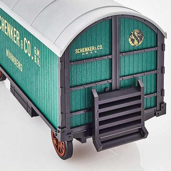Lanz Ackerluft met aanhanger 'Schenker'
