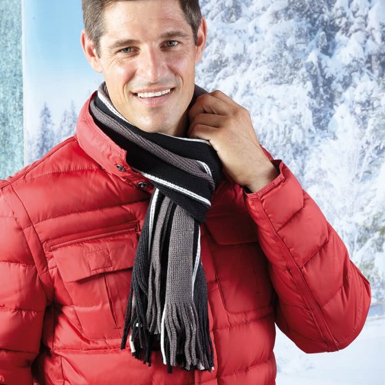 UW CADEAU: MEERKLEURIGE, GEBREIDE SJAAL