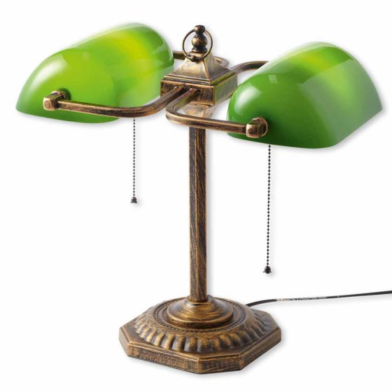 Dubbele bankierslamp 