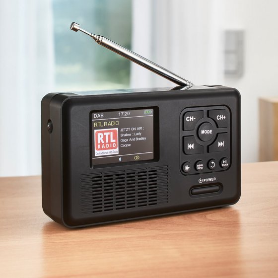 Multifunctionele DAB+-radio met kleurendisplay. 