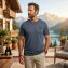 Licht heren T-shirt - 7