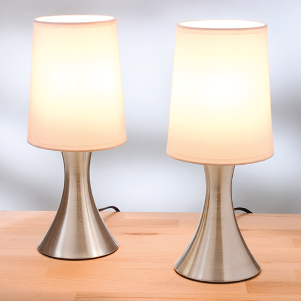 Edelstalen Touch Lampen Set Van 2 Stuks Voordelig Bestellen Bij EUROtops